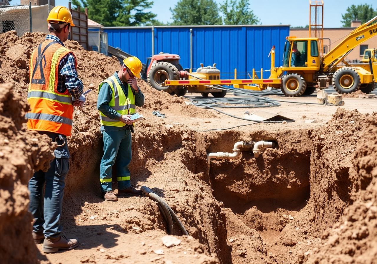 Plumbing excavation job